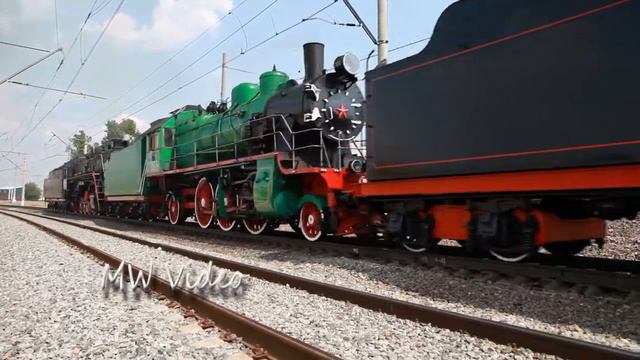 Сплотка паровозов Л-2057, Эр-797-41, Су-250-64, ЛВ-0182 смотреть онлайн