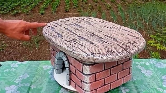 Две идеи красивых и оригинальных подставки для цветочных горшков. поделки из цемента для сада и дач смотреть онлайн