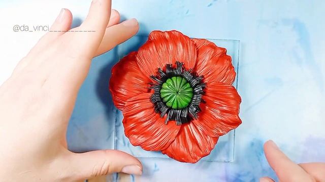 Салфетница Маки из полимерной глины | лепка из полимерной глины | уроки лепки смотреть онлайн