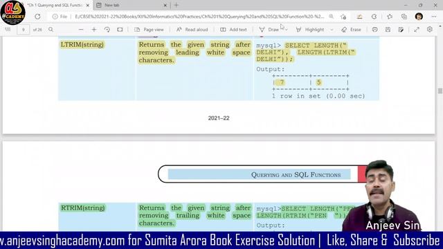 SQL Querying - MySQL Functions - Single & Aggregate Group By Having and Order By | Class 12 IP 065 смотреть онлайн