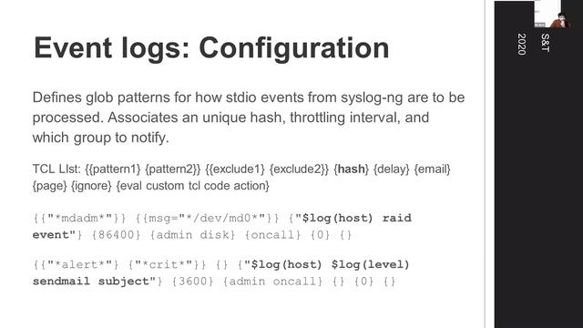 syslog-alert presented by Nic Boet -The S&T 2020 Conference смотреть онлайн