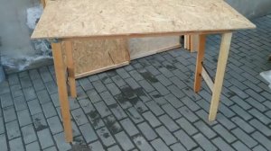 Столик из ОСБ плиты своими руками,просто и удобно.