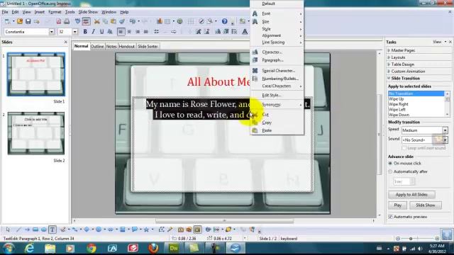 How to do Power Point Presentation using OpenOffice смотреть онлайн