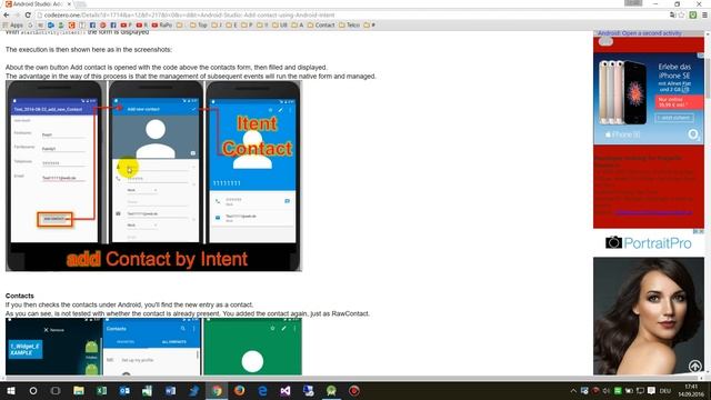 Android Studio #22: Add Contact by Intent смотреть онлайн
