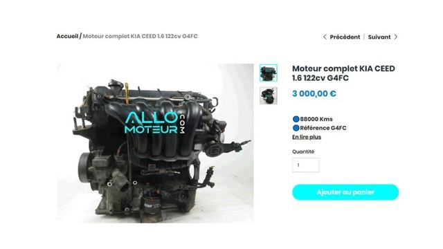 ALLOMOTEUR.COM - Moteur complet KIA CEED 1.6 122cv G4FC смотреть онлайн