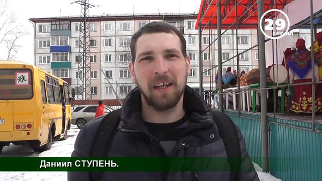60 сек_Нижнеудинск_ "Празднование Масленицы в городском парке." смотреть онлайн