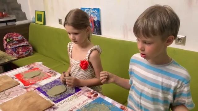 Мастер-класс "Отпечатки растений на глине" смотреть онлайн