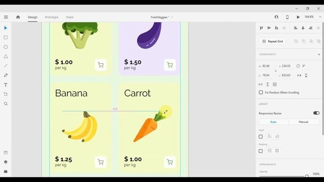 Mobile App UI Design in Adobe XD (Veggies Shop App) - Speed Art Tutorial 2020 смотреть онлайн
