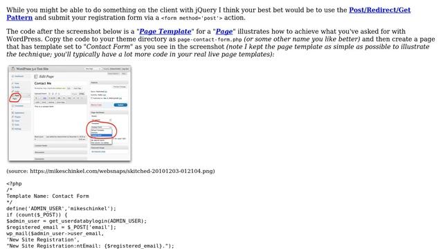 Wordpress: Programming WordPress to Send an Email on Registration Form Submit? смотреть онлайн