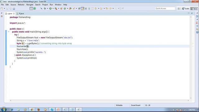 Java File handling operations with quick example смотреть онлайн