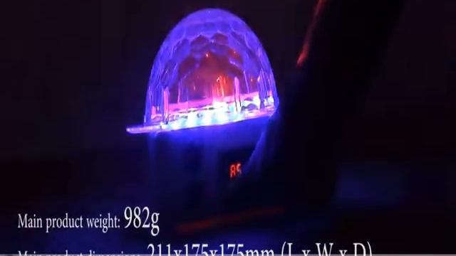 Светодиодный проектор полусфера с DMX512 смотреть онлайн