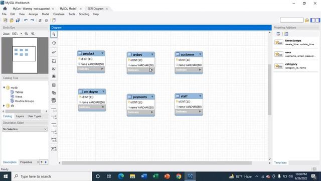 How to Create Simple EER diagram in MySQL Workbench смотреть онлайн
