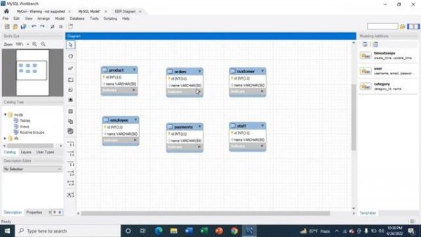 How to Create Simple EER diagram in MySQL Workbench