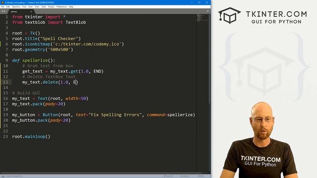 Build A Spell Checker App - Tkinter Projects 9 смотреть онлайн