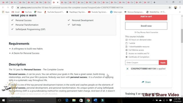 Free Udemy Coupons Code With Certificate | Get Udemy Free Courses With Certificate | 16 July 2020 смотреть онлайн