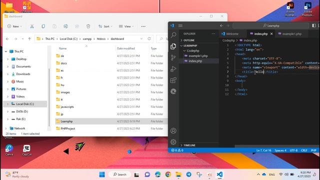 How to install File Xampp-windowns x64 with VS Code/PHP language, MySQL/ជំហានទី1[By khmer] Learn-IT смотреть онлайн