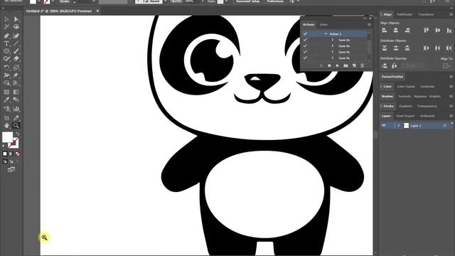 How to quick trace in Adobe Illustrator смотреть онлайн
