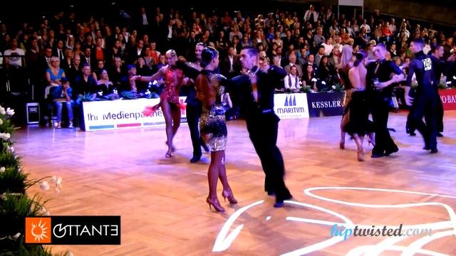 Andrey Kiselev - Anastasia Kiseleva, GOC Stuttgart 2014, WDSF Grand Slam latin, 6. round - chachach смотреть онлайн
