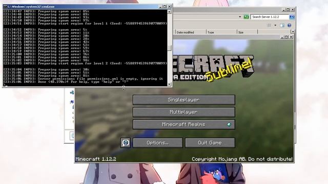 Minecraft สอนเปิดเซิฟแบบง่าย 1.12.2 แก้แลค (เปิดได้ทุกเวอร์ชั่น) смотреть онлайн