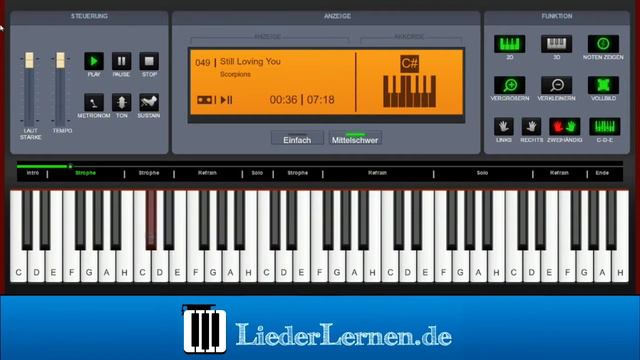 Scorpions - Still loving you - Klavier lernen - Musiknoten - Akkorde смотреть онлайн