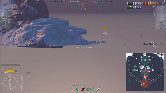 MOSKVA - Russian Dreadnought 240K DMG || World of Warships смотреть онлайн