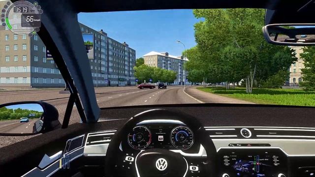 Volkswagen Passat R-Line - City Car Driving смотреть онлайн