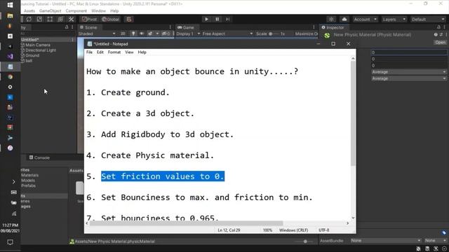 How To make any object bounce in unity 3d смотреть онлайн
