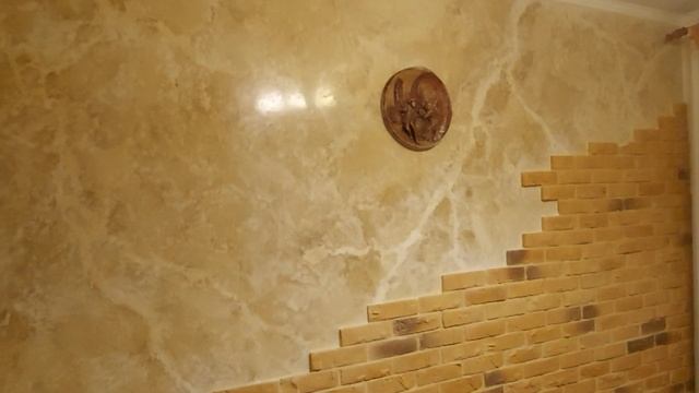 Имитация мрамора из декоративной штукатурки. смотреть онлайн