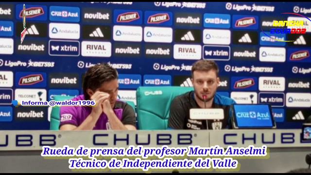 Rueda de prensa del profesor Martín Anselmi, Técnico de Independiente del Valle смотреть онлайн
