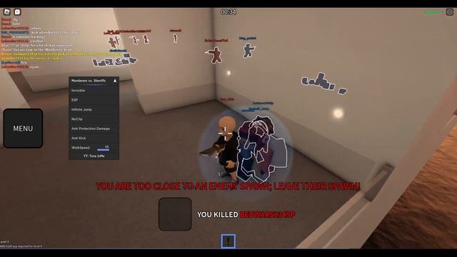 Roblox Murderers vs. Sheriffs Script - Invisible | ESP | Anti Kick смотреть онлайн