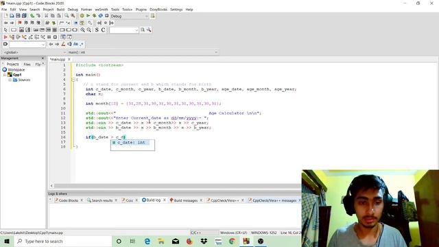 How to create age calculator using c++ || CodeWithLakshit || c++ tutorial смотреть онлайн
