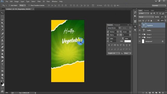 Food Instagram Stories Post Design in Photoshop Tutorial смотреть онлайн