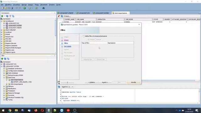 Esportazione Schema Oracle Data Pump con SQLDeveloper смотреть онлайн