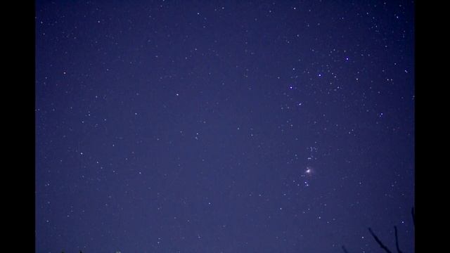 Вечерний таймлапс созвездие Ориона и Туманность Ориона Ленобласть, дер. Яльгелево и Новая Ропша. смотреть онлайн