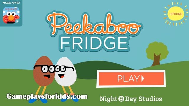 Peekaboo Fridge Gameplay Baby Learn Fruits, Vegetables, Food Fun Children Fridge Game смотреть онлайн