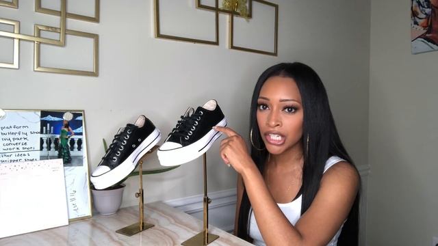 Quarantine Outfits: Cute and Comfy Chuck Taylor All Star Leather Platform Review смотреть онлайн
