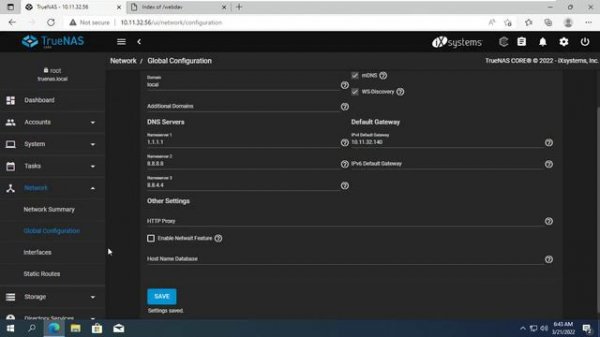 Как создать общий доступ к данным в Интернете на TrueNAS с помощью WebDAV