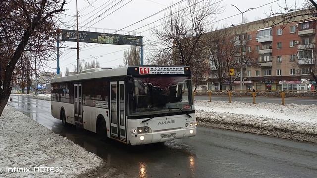 21.11.2023. Автобус 'ЛиАЗ-5292.22', ГРЗ: - в075уо, 164, маршрут №11. смотреть онлайн
