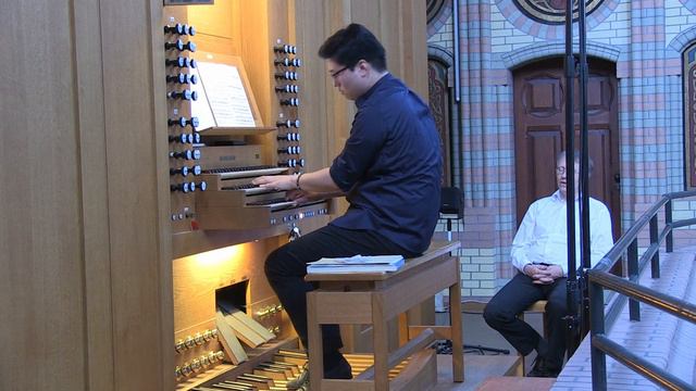 Organist-JUN BYUNG PARK plays "Plein Jeu, Tierce en taille, Dialogue" 1er Livre d'Orgue ,L.Marchand смотреть онлайн
