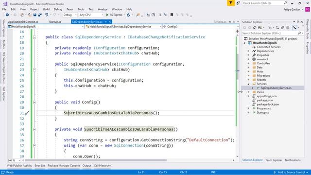 52 - SignalR y SqlDependency - Notificando cambios de SQL Server a tus usuarios | ASP.NET Core 2.1 смотреть онлайн