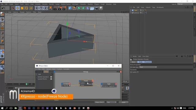 C4D Tutorial | Xpresso tag | Freeze Node смотреть онлайн