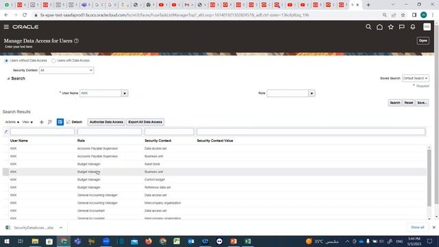Oracle Fusion -Copy roles and Data Access to another user (General_01) - المستخدمين وصلاحية الوصول смотреть онлайн