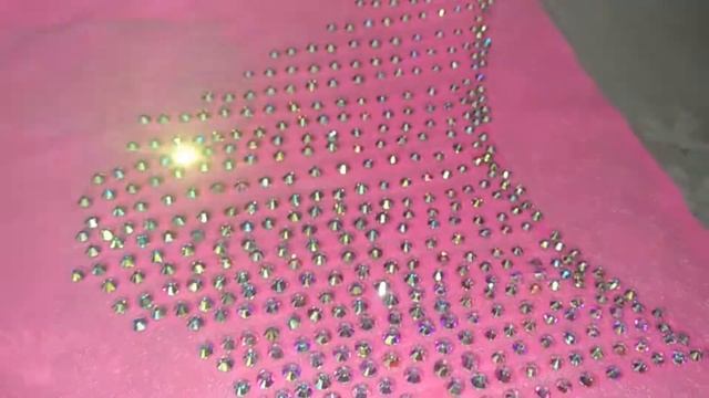 Создание бахромы со стразами