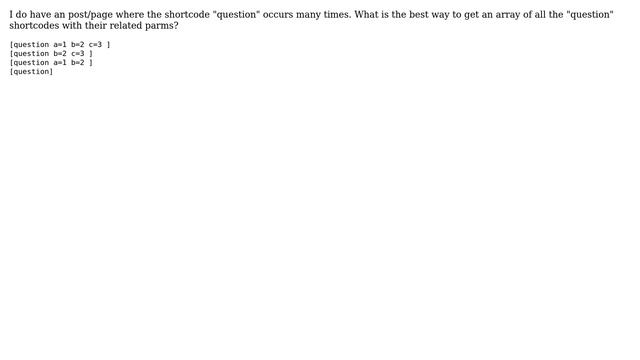 Wordpress: Get array of shortcodes within string смотреть онлайн