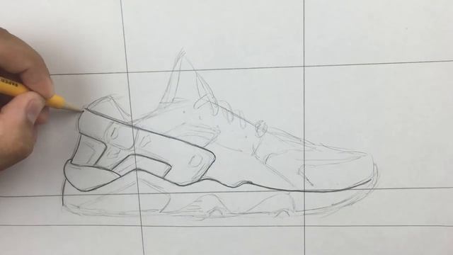 How To Draw: Nike Air Huarache w/ Downloadable Stencil смотреть онлайн
