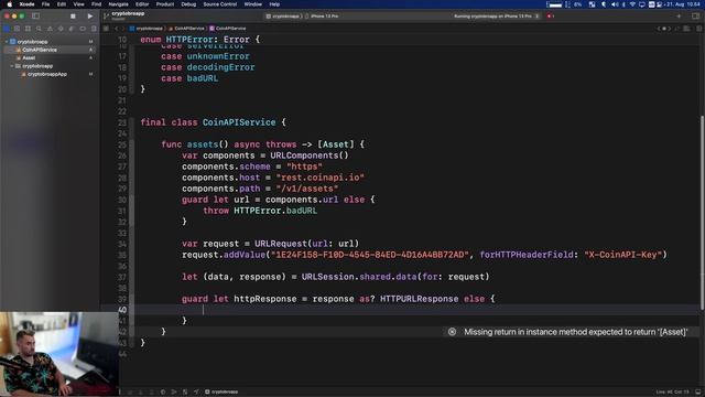Build a Crypto Tracker in Swift { Swift coding tutorial } смотреть онлайн