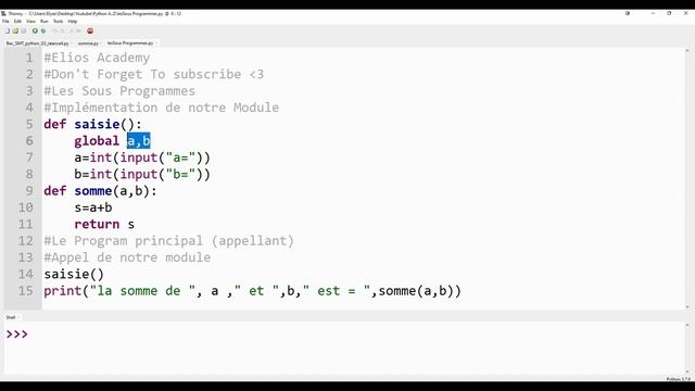 [PYTHON] - les sous programmes en 5 mins !! смотреть онлайн