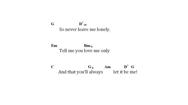 Chords for Let It Be Me (The Everly Brothers) смотреть онлайн
