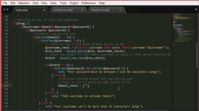 PHP Tutorial: Register and Login Page [3/6] смотреть онлайн