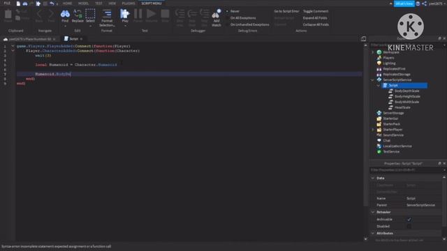 Making The Player Bigger - Roblox Studio смотреть онлайн